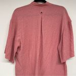 Equipment  Pink & Black Spotted Short Sleeve Button Down Oversized Blouse S Photo 10