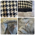 Vintage Daniel Barrett Womens 10 Blazer Black & White Houndstooth Short Jacket Photo 7