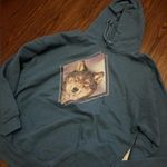 Gildan Unisex blue wolf sweatshirt hoodie Photo 0