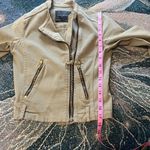 ZARA  BASIC Tan Cargo Utility Jacket XS Full Zip Asymmetrical Y2K Streetwear Photo 11