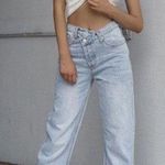 Princess Polly Holly Asymmetric Straight-Leg Jeans Photo 2