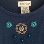 White Stag VINTAGE  embroidered sweater tank size M Photo 3