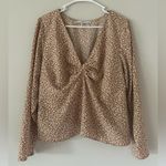 Abercrombie & Fitch Floral Feminine Flirty Twist V-Neck Long Sleeve Blouse XL Photo 9