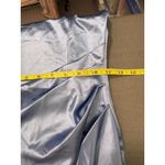 Windsor  Light Blue Satin Ruched Cowl Neck Mini Dress S Photo 6