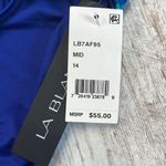 La Blanca  NWT Blue Turquoise Bikini Bottoms Size 14 Photo 2