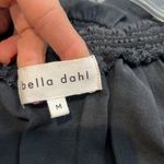 Bella Dahl Soraida smocked frayed black dress size medium. Photo 7