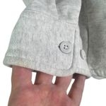 TNA Cozy Button Fleece Boyfriend Fit Button Down Shacket Jacket Gray Grey‎ Small Photo 9