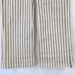 Sam Edelman New Striped Wide Leg Crop Pants Chelsea Cream Indigo Photo 8