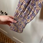 Nation Ltd  Loren Retro Blouse Top Purple Cream XL floral print Feminine dainty Photo 5