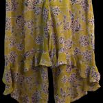 Boohoo Lime Green Paisley Print Culotte Pants Photo 6