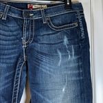 BKE  Buckle Madison Denim Capri Cutoff Distress Washed Jeans Size 29 EUC #5895 Photo 2