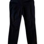 Eileen Fisher Stretch Ponte Pants, womens small black slim fit side zip bottoms Photo 2