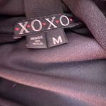 XOXO Rare Vintage Y2K X.O.X.O. Sheer black open back beaded floral top size M Photo 9