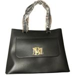 Badgley Mischka 🎉 HOST PICK🎉Badgely Mischka Black Vegan Leather Tote Bag. NWT Photo 1