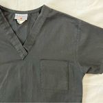 Peaches Uniforms Medium Women's Scrubs Top Black V Photo 4