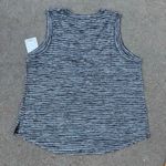 Athleta  Breezy Tank Black/Gray/White stripes size 1X NWT Photo 3