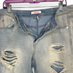 Refuge e Distressed Jeans Women’s Size 8 Light Stone Washed Denim Photo 3