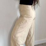 Cropped cargo khaki chino pants Tan Size M Photo 4
