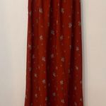 Boutique maxi dress floral size small rust Photo 9