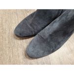 J.Crew Boots Womens 8.5 M Sawyer Ankle Bootie Black Leather Side Zip Block C9868 Photo 1