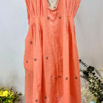 Free People  Crushin On You Cotton Beaded Striped Dress Photo 0