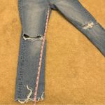 Boyish  the Zachary High Rise Skinny Jeans Stretch Size 25 Knee Distress Fray Hem Photo 10