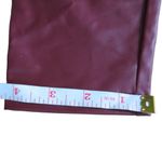 Bershka  Womens Pull On Faux Leather High Waisted Pants Burgundy M NWOT Photo 11