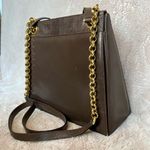 Salvatore Ferragamo Vintage Brown Leather Chain Bag Photo 2
