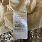 Donna Karan  Gold Sequined Long Sleeve Midi Sheath Cocktail Dress Size 10 Photo 10