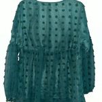 Sign Here Signature Clothing NWT womens shirt size Large, Green Photo 2