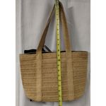 Draper James Women's Tan/Navy Blue Straw Shoulder Bag SKU 2047 Photo 2