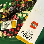 NWT Lego Floral Patterned crossbody Bag. Herschel Lego Collectible bag. Black Photo 1