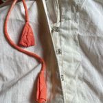 Velzera NEW Orange Ombré Eyelet Babydoll Dress Beach Coverup Long Sleeve Mini Photo 7