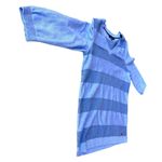 Tommy Hilfiger VTG Sweater XL Pullover Blue Striped 3/4 Sleeve Side Ve… Photo 4