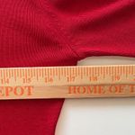 Gianni Bini Gianni Silk Knit Top Red 3/4 Sleeve Boat Neck Classic‎ Timeless Pullover Photo 5