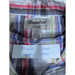 Wrangler  by Rancher Women medium Plaid Long Sleeve Shirt Metallic Accents Photo 1