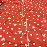Disney LC Lauren Conrad Mickey Mouse Polka Dot Blouse Red Size M Photo 7