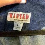 Wanted by Beads Beautiful fringe denim jacket sz L western cowgirlcore 90s Blue Size L Photo 4