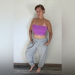 Nike  Sweatpants Essential Fleece Joggers Slouchy Oversized Medium Gray Photo 11