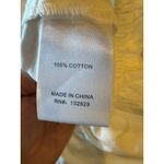 Lovers + Friends  Shorts Women Small White Cotton Button Front Boxers Sleep Photo 6