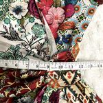 ZARA Green Printed Patchwork Satin Short Sleeve Faux Wrap Mini Summer Dress XS Photo 5