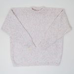 Vintage Homemade Pink & Blue Speckled Knit Sweater Photo 0