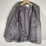 Chadwick's Classic Leather Jacket Blazer  Women’s Size 12 Gray Grey Photo 8