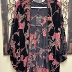 FATE. by LFD black cardigan with flowers Photo 0