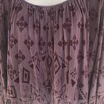 Free People  purple Aztec boho keyhole‎ crop top Photo 3