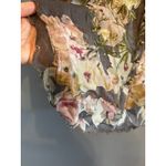 ARATTA Silent Journey For Adriana Fadded Black Floral Sheer Button Down SZ LG‎ Photo 7