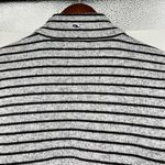 Vineyard Vines Women’s gray Fleece Jacket Striped Whale Logo Full Zip medium Photo 6