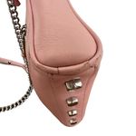 Rebecca Minkoff Mini Rocker 5 Zip Pink Crossbody Bag Chain Zipper Detail Photo 10