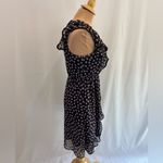 H&M Polka Dot V-Neck Ruffle Sleeveless Faux Wrap Tank Dress Photo 2