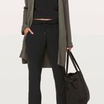 Lululemon On The Fly Pant Woven *Track Stripe Black / Dark Olive 27”Size 4 Photo 0